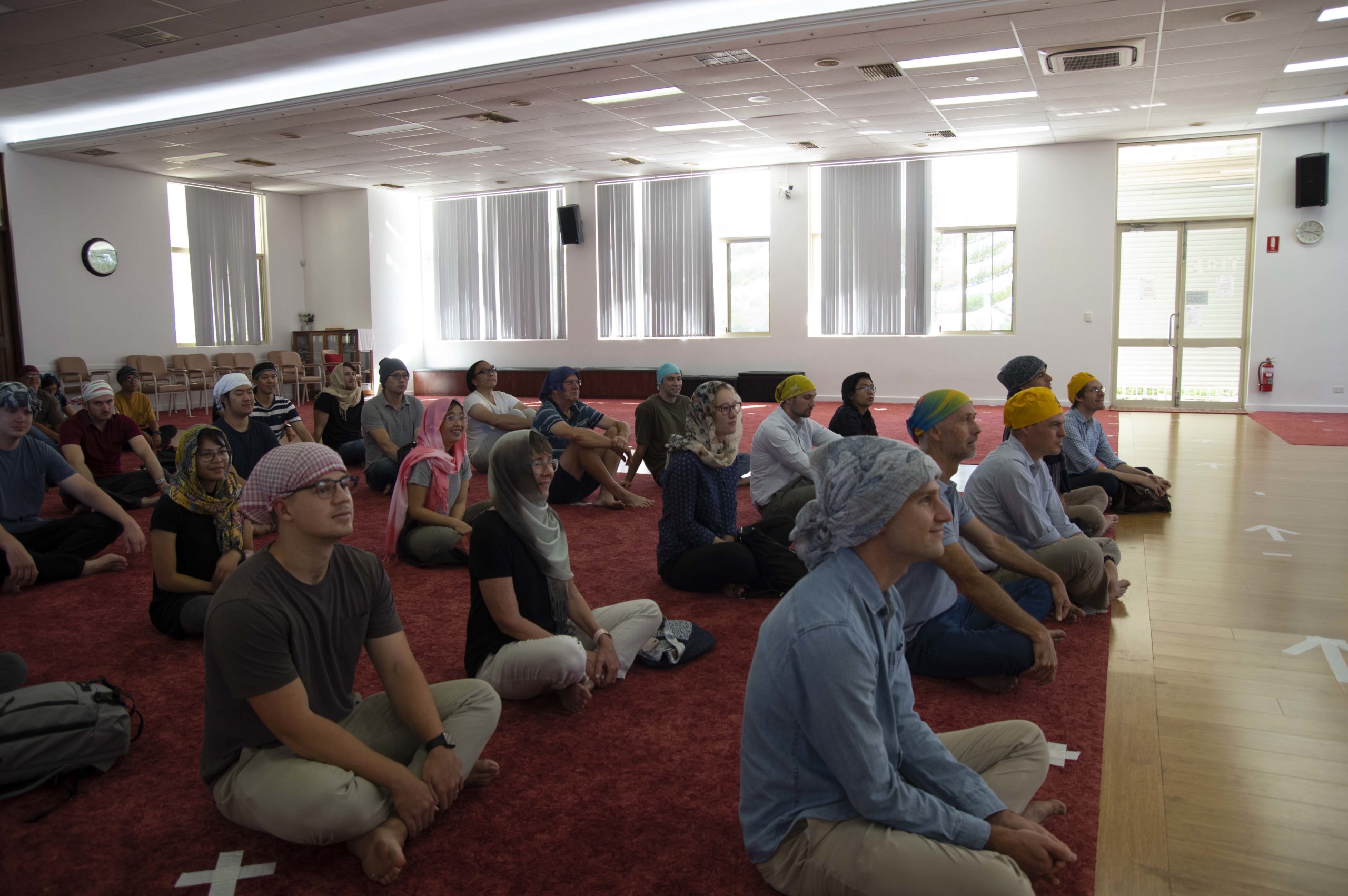 Trinity students in the Sikh Temple